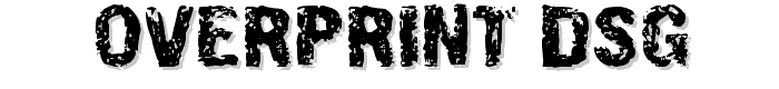 Overprint DSG font